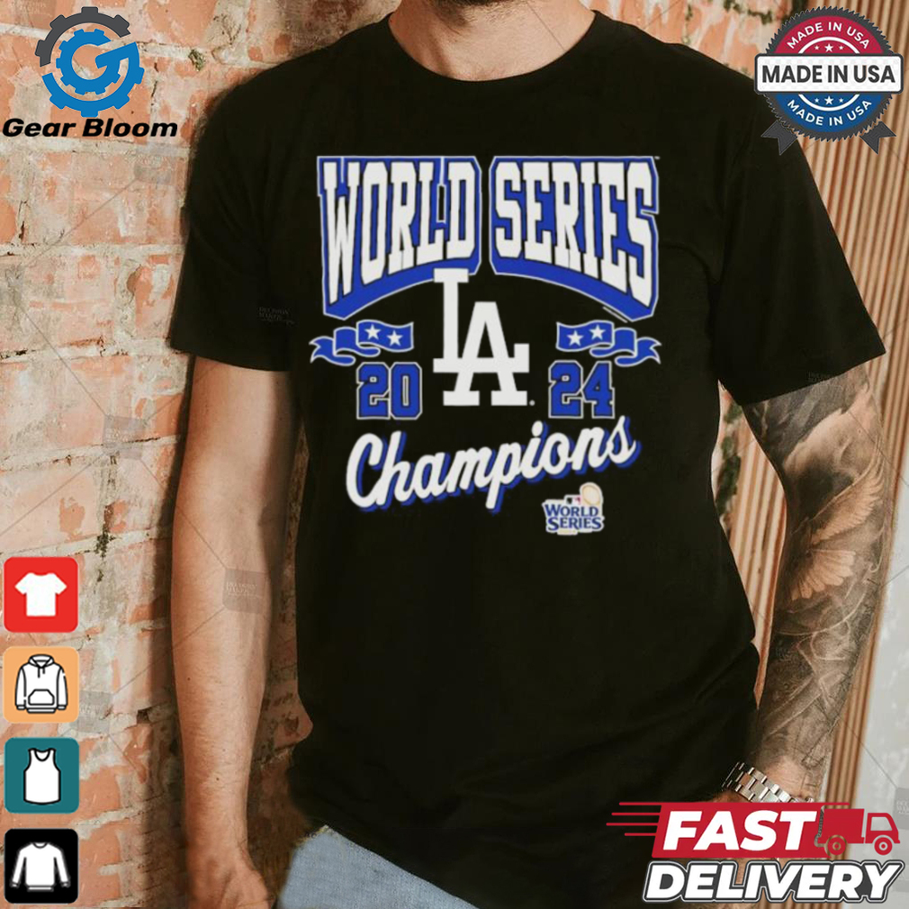 Official Los Angeles Dodgers 2024 World Series Champions Arch Logo Shirt Official Los Angeles Dodgers 2024 World Series Champions Arch Logo Shirt