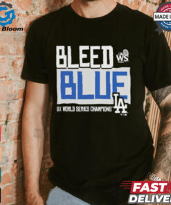 Official Los Angeles Dodgers 2024 World Series Champions Bleed Blue Shirt