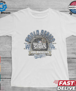 Official Los Angeles Dodgers ’47 Gray 2024 World Series Franklin T Shirt