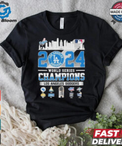 Official Los Angeles Dodgers MLB World Series Champions LA Skyline 2024 T Shirt