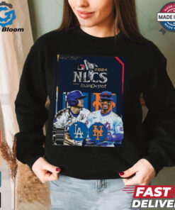 Official Los Angeles Dodgers vs. New York Mets 2024 NLCS Program Shirt