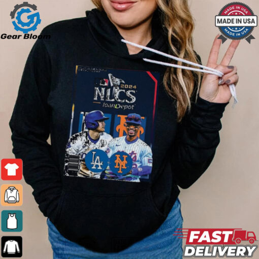 Official Los Angeles Dodgers vs. New York Mets 2024 NLCS Program Shirt