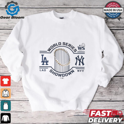 Official Los Angeles Dodgers vs. New York Yankees 2024 World Series Matchup Changeup Matchup T Shirt