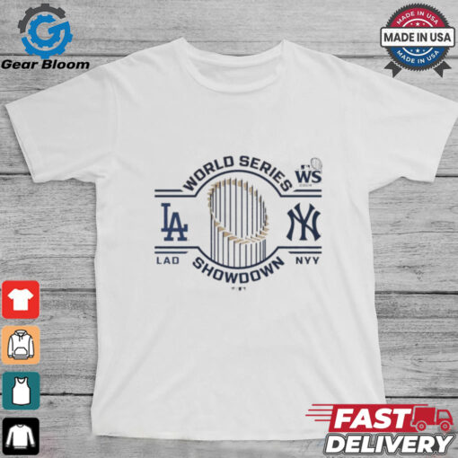 Official Los Angeles Dodgers vs. New York Yankees 2024 World Series Matchup Changeup Matchup T Shirt