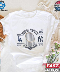 Official Los Angeles Dodgers vs. New York Yankees 2024 World Series Matchup Changeup Matchup T Shirt