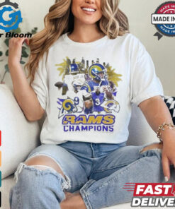 Official Los Angeles Rams Champions NFL Football Super Bowl 2024 Awesome Graphic t shirt