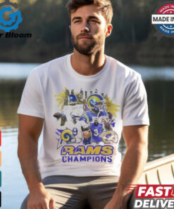 Official Los Angeles Rams Champions NFL Football Super Bowl 2024 Awesome Graphic t shirt