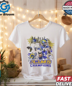 Official Los Angeles Rams Champions NFL Football Super Bowl 2024 Awesome Graphic t shirt