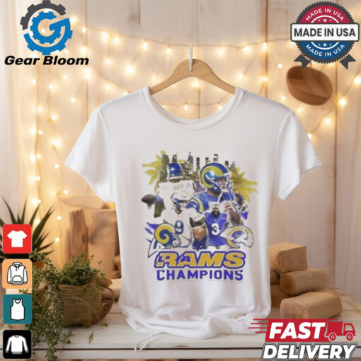 Official Los Angeles Rams Champions NFL Football Super Bowl 2024 Awesome Graphic t shirt