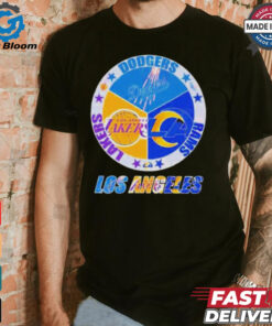 Official Los Angeles Team Sport Los Angeles Dodgers Los Angeles Lakers And Los Angeles Rams 2024 Shirt
