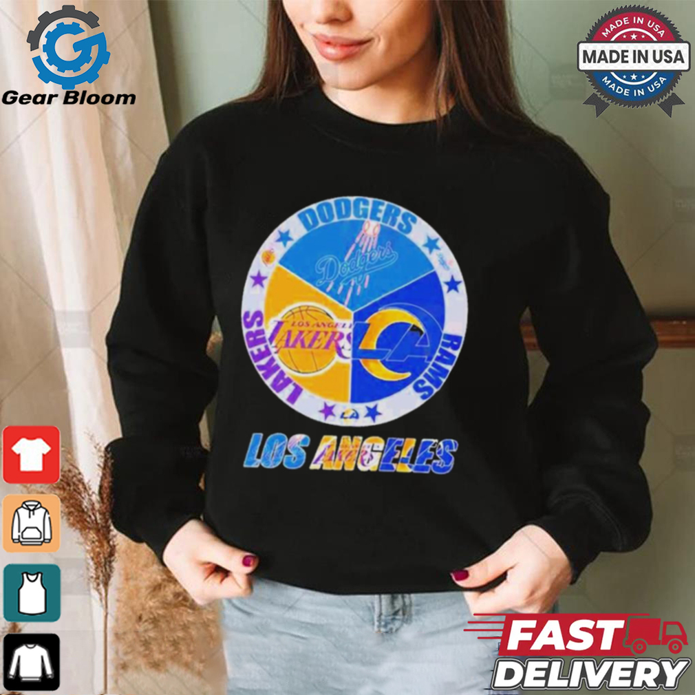 Official Los Angeles Team Sport Los Angeles Dodgers Los Angeles Lakers And Los Angeles Rams 2024 Shirt Official Los Angeles Team Sport Los Angeles Dodgers Los Angeles Lakers And Los Angeles Rams 2024 Shirt