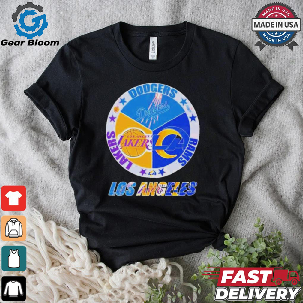 Official Los Angeles Team Sport Los Angeles Dodgers Los Angeles Lakers And Los Angeles Rams 2024 Shirt Official Los Angeles Team Sport Los Angeles Dodgers Los Angeles Lakers And Los Angeles Rams 2024 Shirt
