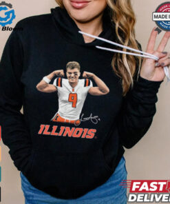Official Luke Altmyer Illinois Fighting Illini Flex Signature t shirt