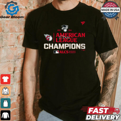 Official MLB Cleveland Guardians 2024 ALCS American League Champions Locker Room t shirt