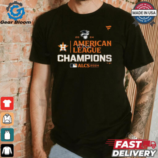 Official MLB Houston Astros 2024 ALCS American League Champions Locker Room t shirt