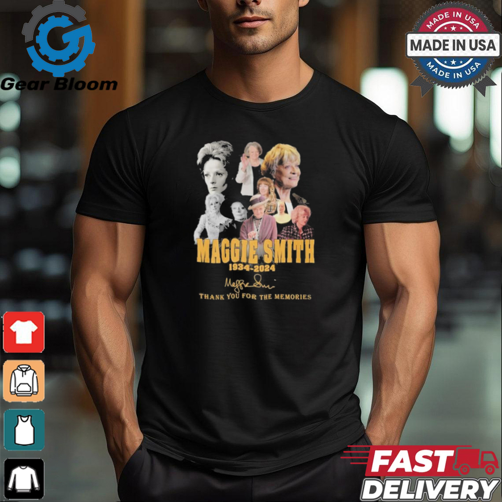 Official Maggie Smith 1934 2024 Signature Thank You For The Memories Unisex T Shirt Official Maggie Smith 1934 2024 Signature Thank You For The Memories Unisex T Shirt
