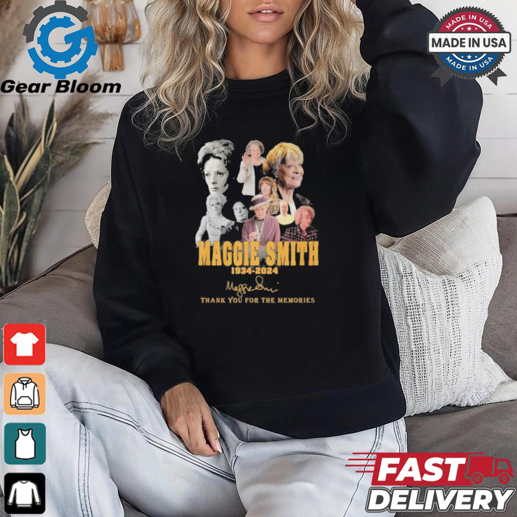 Official Maggie Smith 1934 2024 Signature Thank You For The Memories Unisex T Shirt Official Maggie Smith 1934 2024 Signature Thank You For The Memories Unisex T Shirt
