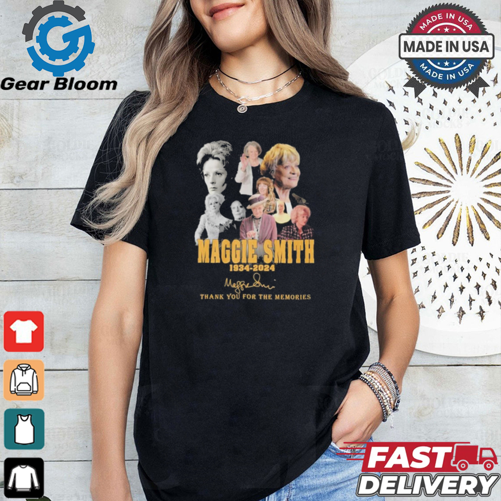 Official Maggie Smith 1934 2024 Signature Thank You For The Memories Unisex T Shirt Official Maggie Smith 1934 2024 Signature Thank You For The Memories Unisex T Shirt