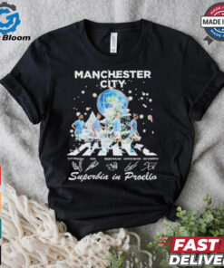 Official Manchester City 2024 Christmas Superbia In Proelio All Or Nothing T Shirt