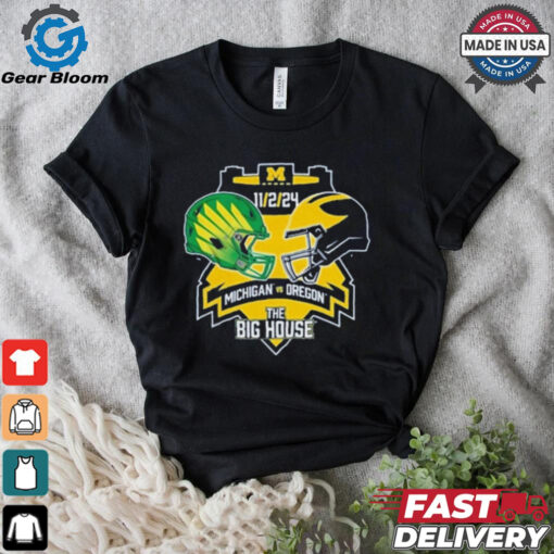 Official Matchup Michigan Wolverines vs Oregon Duck The Big House Nov 2 2024 t shirt