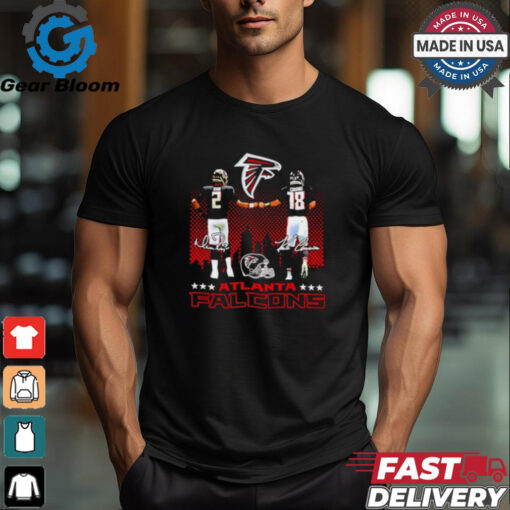 Official Matt Ryan and Kirk Cousins Atlanta Falcons skyline shirt