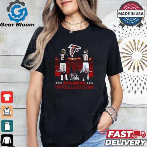 Official Matt Ryan and Kirk Cousins Atlanta Falcons skyline shirt