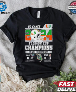 Official Miami Hurricanes Go Canes 2024 Florida Cup Champions Shirt