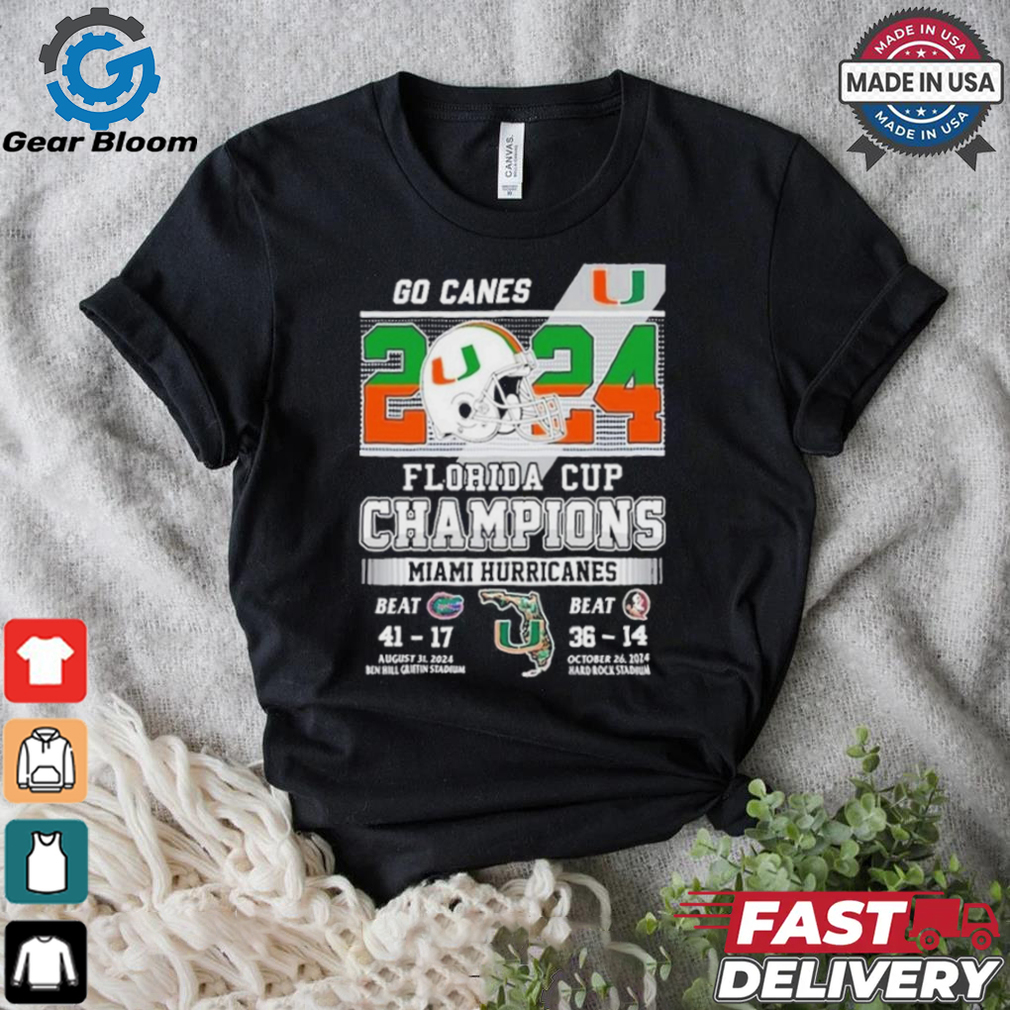 Official Miami Hurricanes Go Canes 2024 Florida Cup Champions Shirt Official Miami Hurricanes Go Canes 2024 Florida Cup Champions Shirt