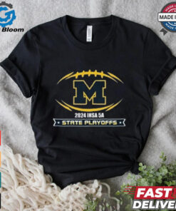 Official Michigan Wolverines 2024 IHSA 5A State Playoffs Marion Wildcat Football t shirt