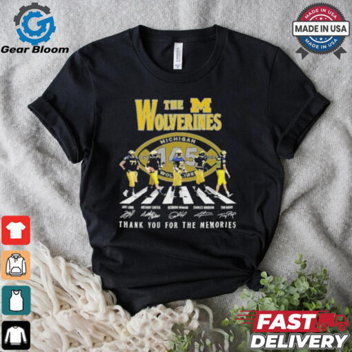 Official Michigan Wolverines Thank You For The Memories Of 145 Years The Wolverines T Shirt