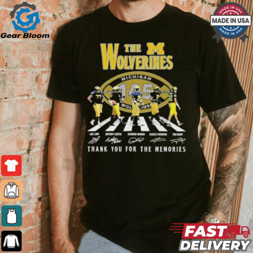 Official Michigan Wolverines Thank You For The Memories Of 145 Years The Wolverines T Shirt