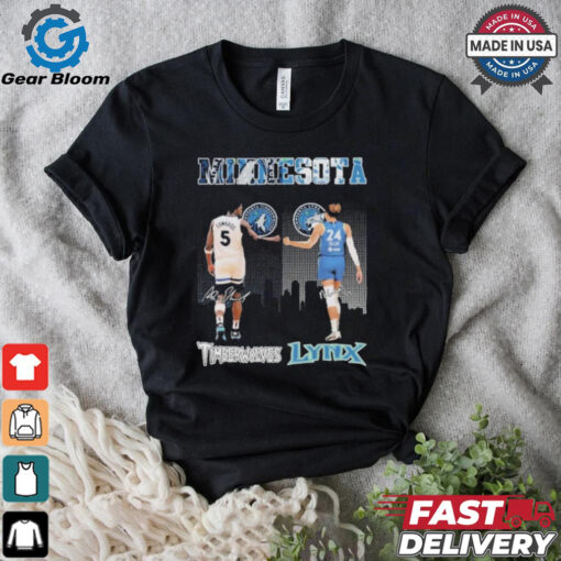 Official Minnesota Timberwolves Minnesota Lynx True Basketball Spirit T Shirt