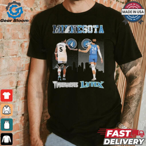 Official Minnesota Timberwolves Minnesota Lynx True Basketball Spirit T Shirt