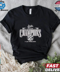Official Mississippi State Bulldogs 2024 SEC Women’s Soccer Regular Season Champions Locker Room T Shirt