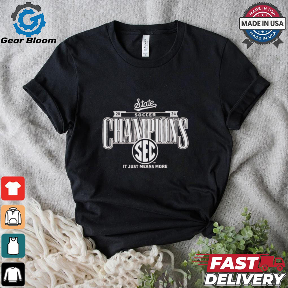 Official Mississippi State Bulldogs 2024 SEC Women’s Soccer Regular Season Champions Locker Room T Shirt Official Mississippi State Bulldogs 2024 SEC Women’s Soccer Regular Season Champions Locker Room T Shirt