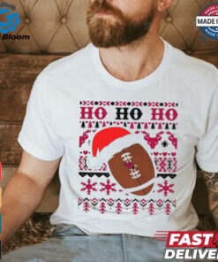 Official NFL Arizona Cardinal Football Santa Claus Ho Ho Ho Christmas 2024 Shirt