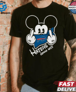 Official NFL Buffalo Bills Haters Gonna Hate Mickey Mouse Disney Football T Shirt