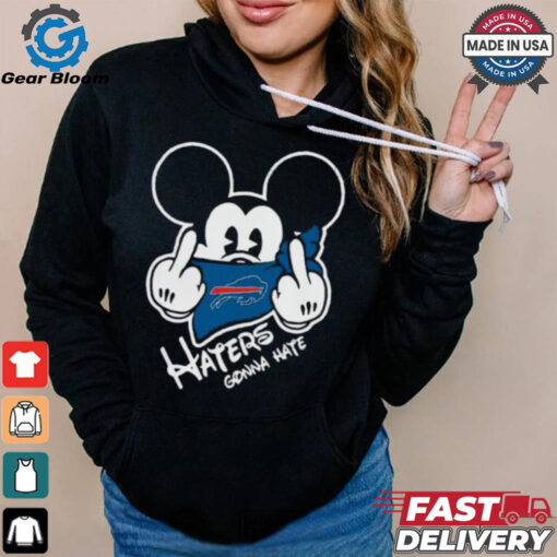 Official NFL Buffalo Bills Haters Gonna Hate Mickey Mouse Disney Football T Shirt