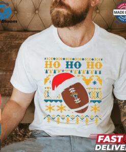 Official NFL Jacksonville Jaguars Football Santa Claus Ho Ho Ho Christmas 2024 Shirt