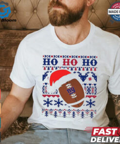 Official NFL New York Giants Football Santa Claus Ho Ho Ho Christmas 2024 Shirt