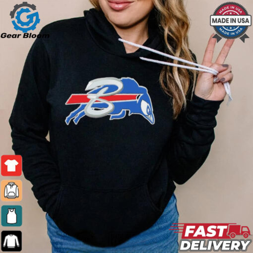 Official NFL x MLB Buffalo Bills X Toronto Blue Jays Logo Mash Shirt