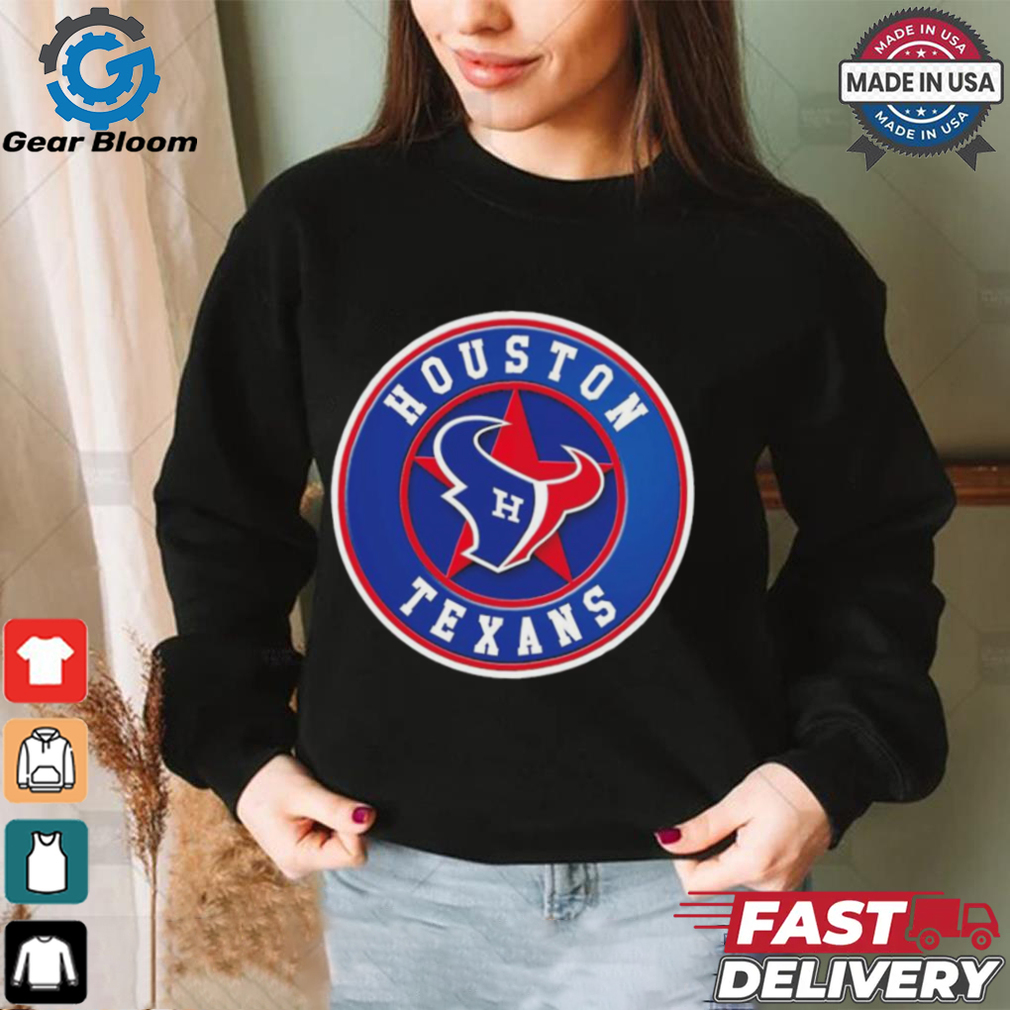 Official NFL x MLB Houston Texans X Houston Astros Logo Mash Shirt Official NFL x MLB Houston Texans X Houston Astros Logo Mash Shirt