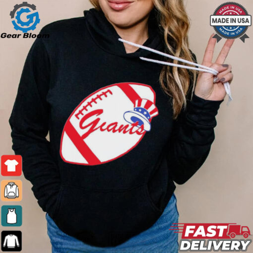 Official NFL x MLB New York Giants X New York Yankees Logo Mash Shirt