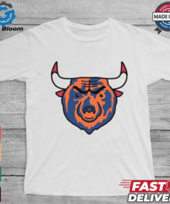 Official NFL x NBA Bears X Bulls Logo Mash Combine Shirt