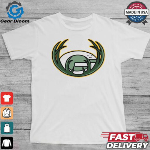 Official NFL x NBA Packers X Brewers Logo Mash Combine Shirt