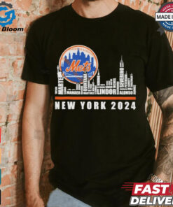 Official New York 2024 Skyline X New York Mets Baseball Shirt