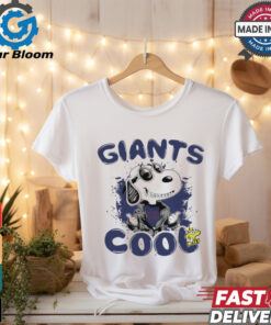 Official New York Giants NFL Team Snoopy Joe Cool T Shirt