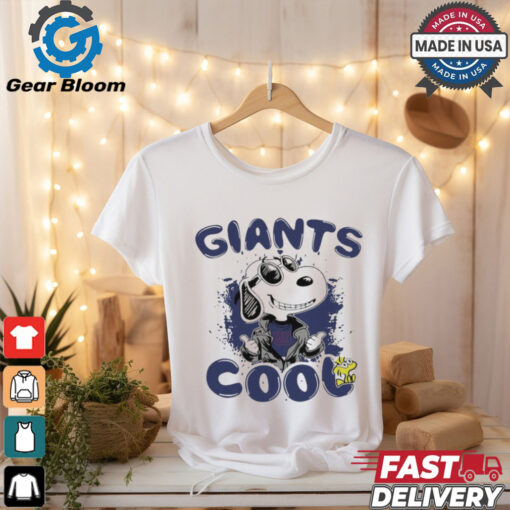 Official New York Giants NFL Team Snoopy Joe Cool T Shirt