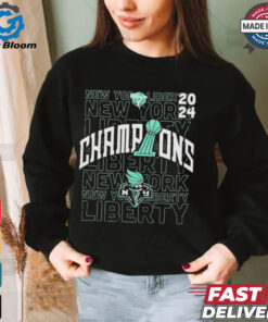 Official New York Liberty 2024 WNBA Finals Champions Evolve Pullover Shirt