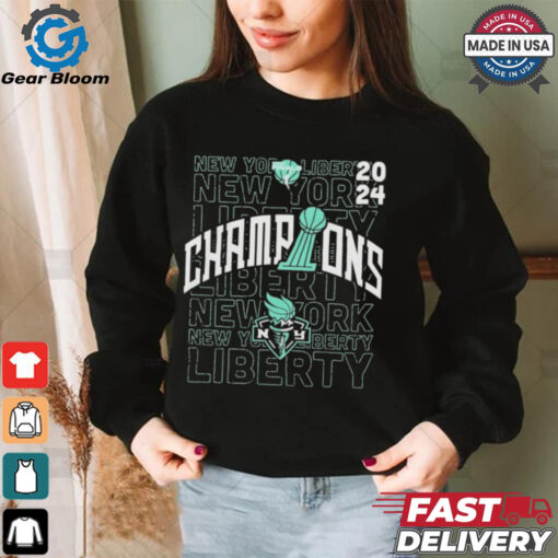 Official New York Liberty 2024 WNBA Finals Champions Evolve Pullover Shirt